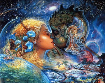 JW cosmic kiss Fantasy Oil Paintings